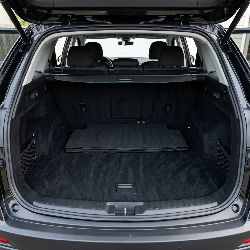 Showroom ready vacuumed trunk